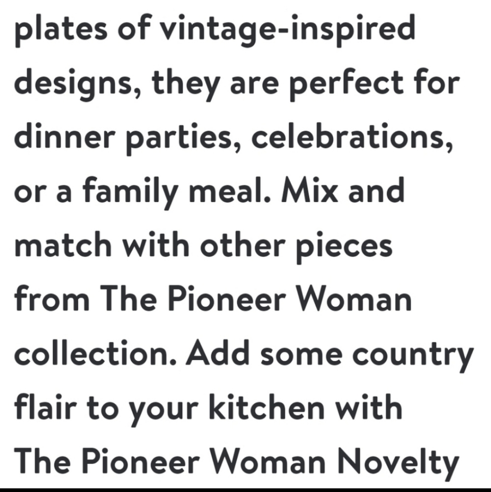 ❤️ New Pioneer Woman Novelty Appetizer Set of 4 Plates - Picture 6 of 6